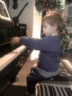 Rowan playing the piano!